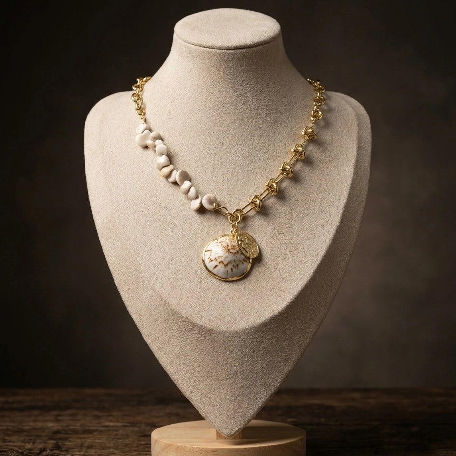 The Golden Shell Necklace – view 3
