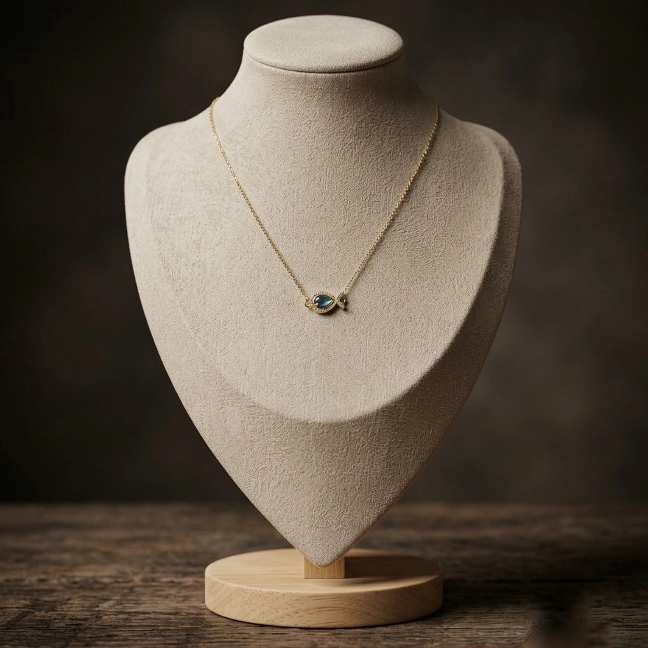 Ocean Teardrop Necklace