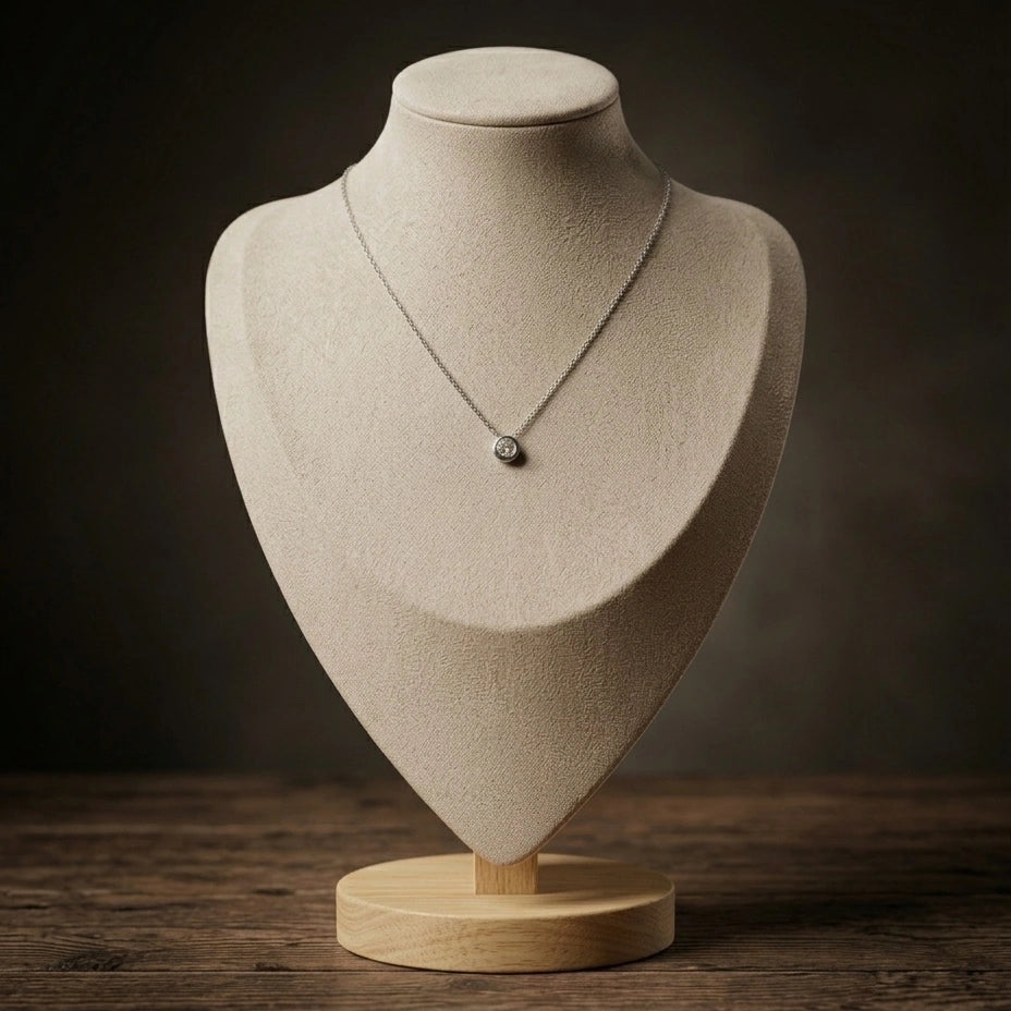 Aura Bezel Necklace