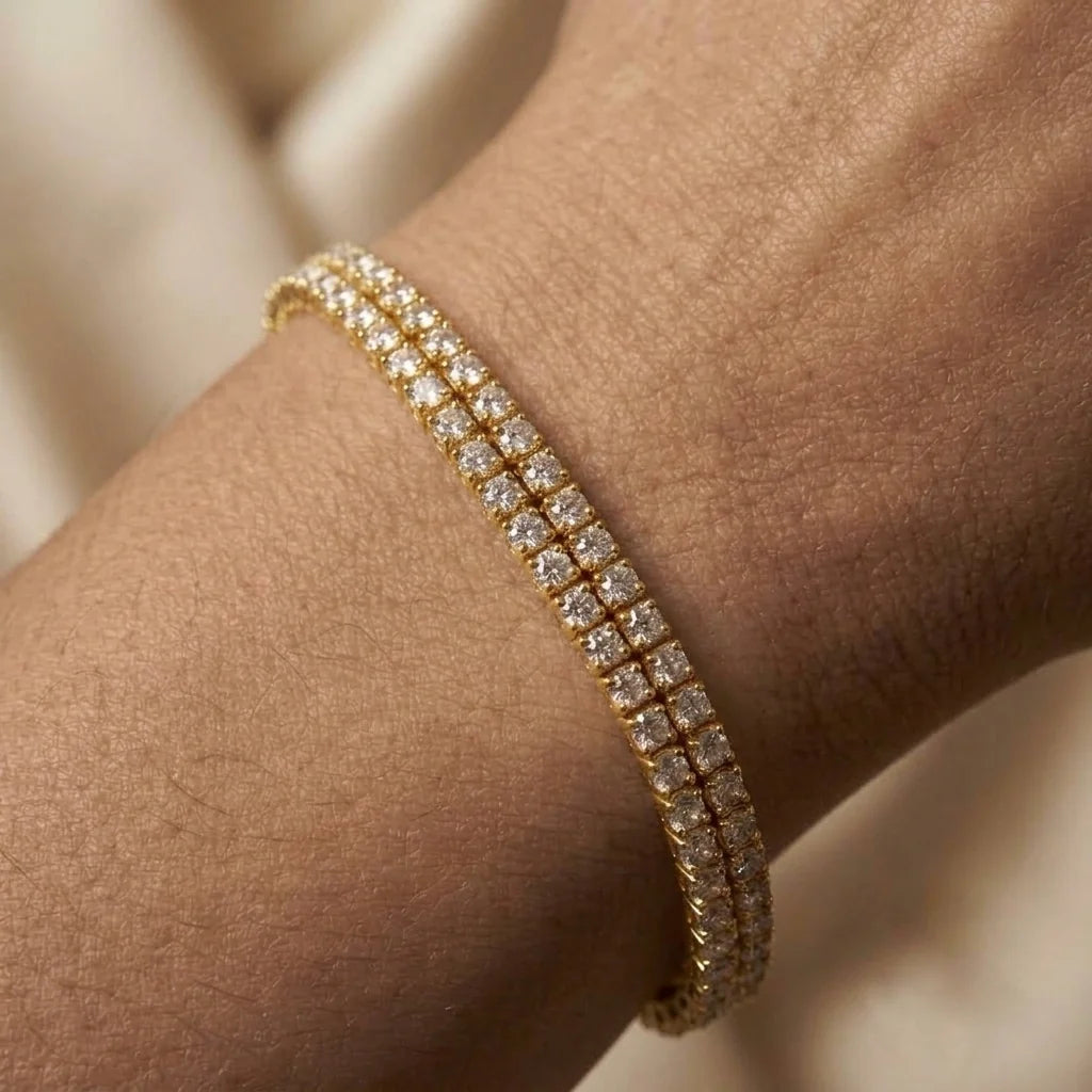 Twin Path Tennis Bracelet – view 4