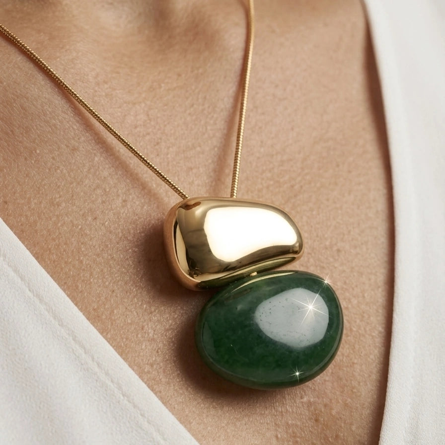 Pebble & Stone Necklace – Nische