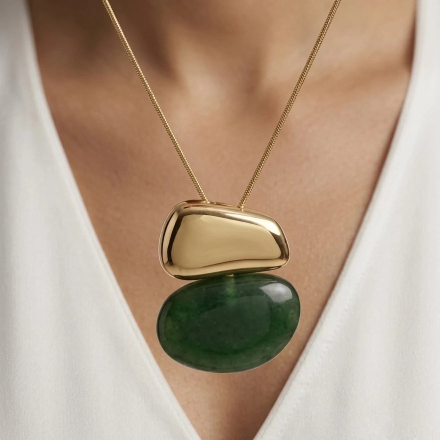 Pebble & Stone Necklace – Nische