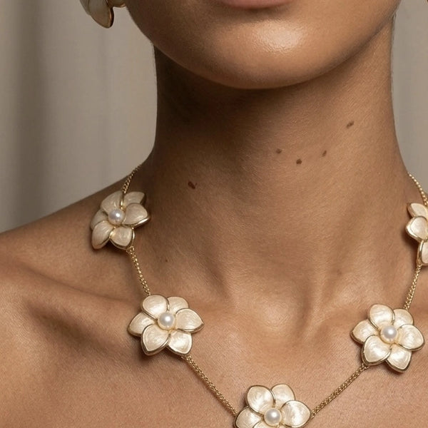 Floral Station Necklace – view 4