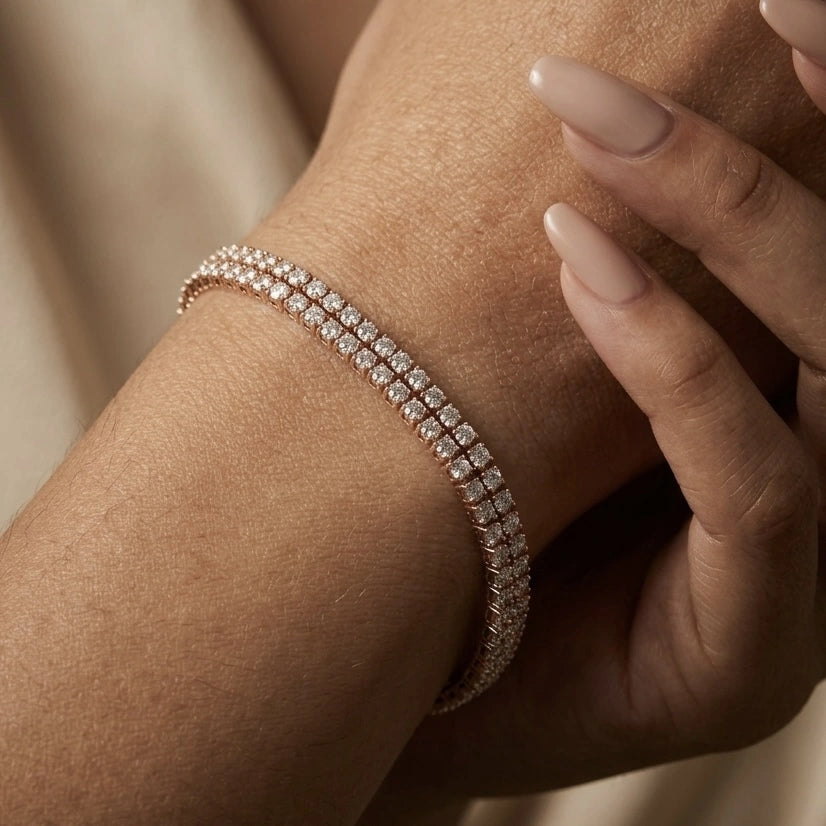Twin Path Tennis Bracelet – Nische