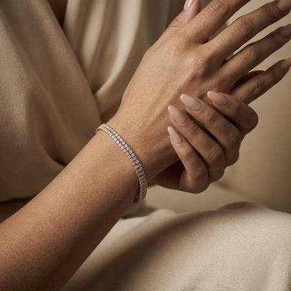 Twin Path Tennis Bracelet – view 2