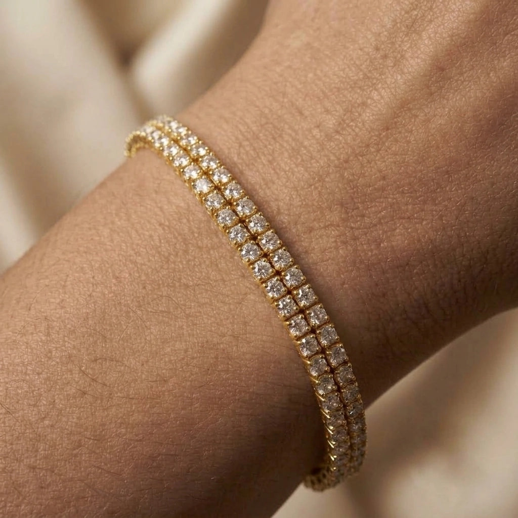Twin Path Tennis Bracelet – view 4