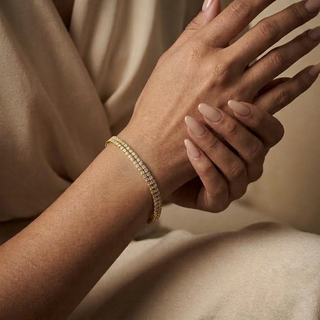 Twin Path Tennis Bracelet – view 5