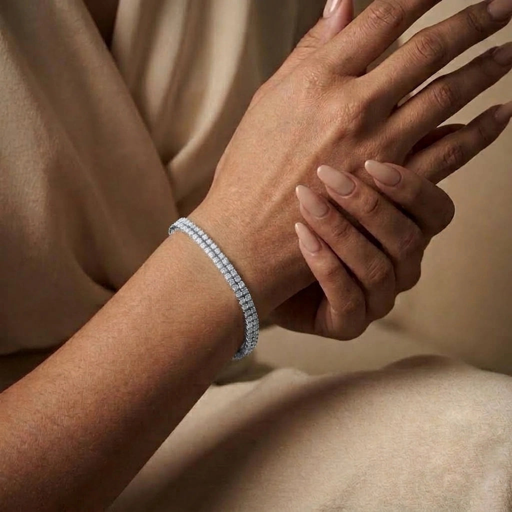 Twin Path Tennis Bracelet – view 9