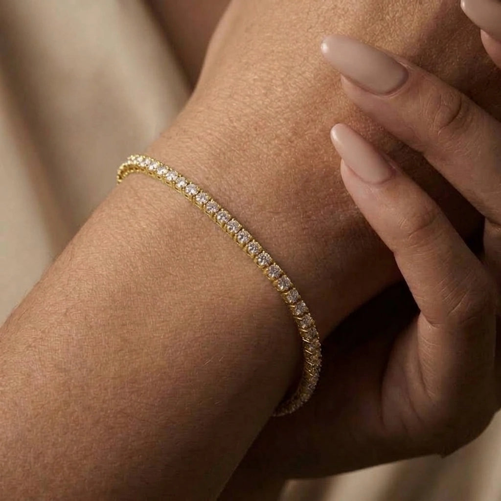 Single Line Tennis Bracelet – view 6