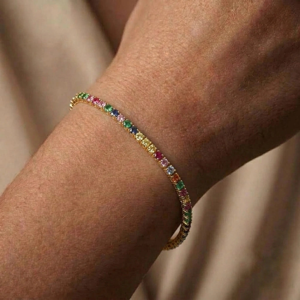 Multicolour Tennis Bracelet – Nische