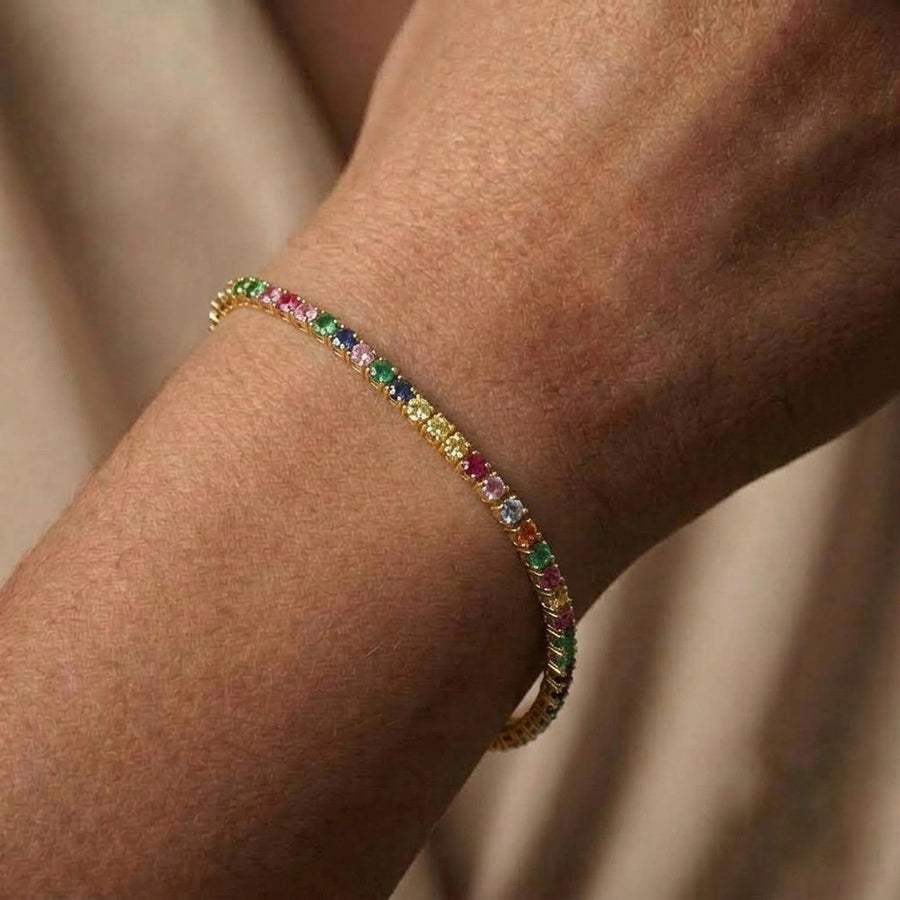 Multicolour Tennis Bracelet – Nische