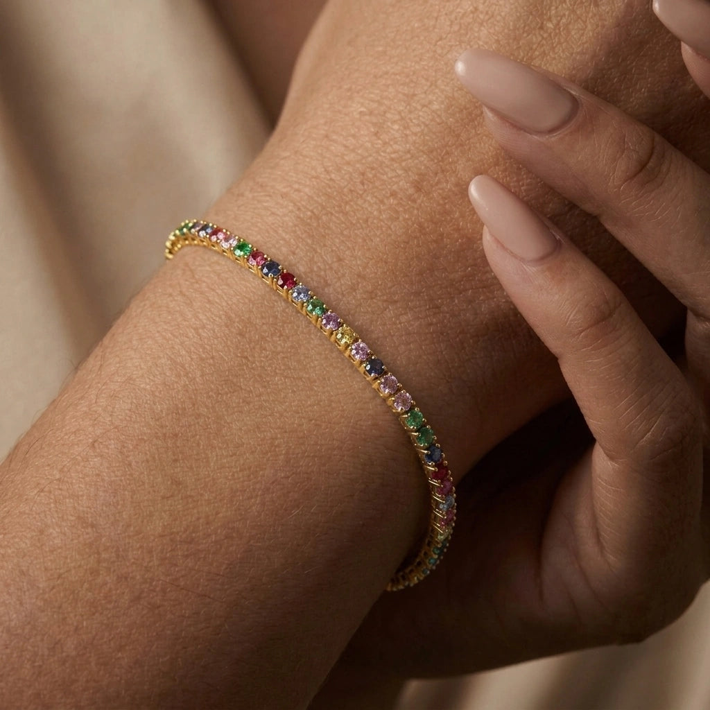 Multicolour Tennis Bracelet – view 3
