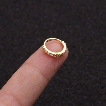 Golden Nose Ring Hoops – view 3