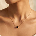 Solitaire Black Gem Pendant – Nische