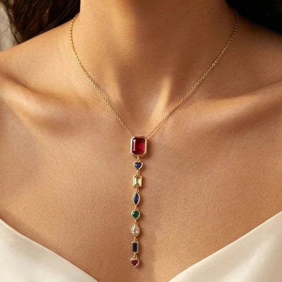 Rainbow Elegance Y-Chain – Nische