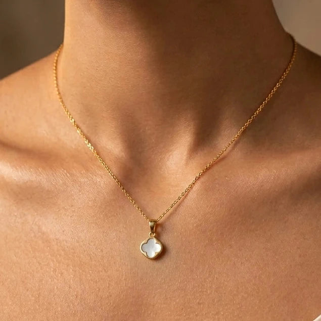 Minimal Pearl Motif Necklace – Nische