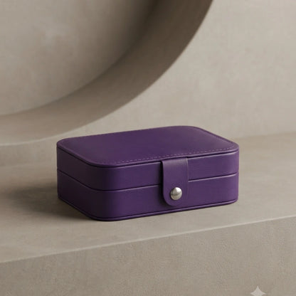 Purple Snap-Clasp Jewellery Box – Nische