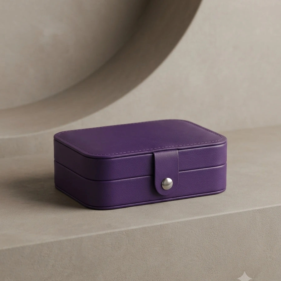 Purple Snap-Clasp Jewellery Box – Nische