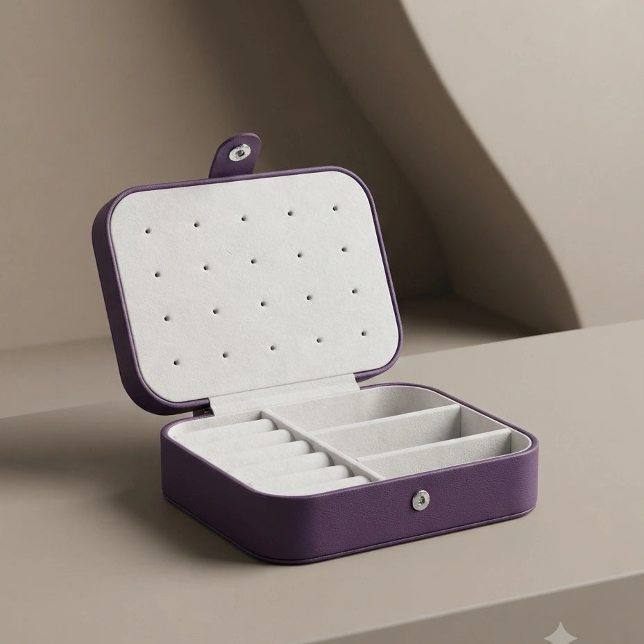 Purple Snap-Clasp Jewellery Box – view 2