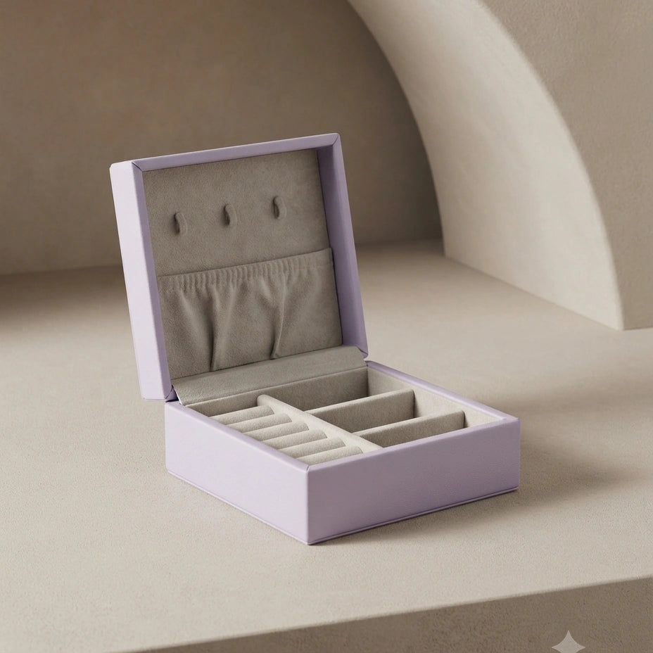 Lilac Clasp Jewellery Box – view 2