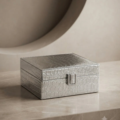 Silver Croc Jewellery Box – Nische
