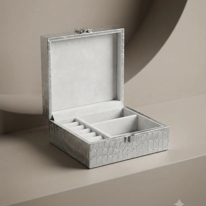 Silver Croc Jewellery Box – view 2