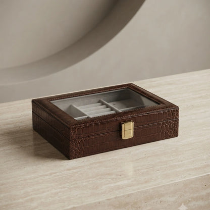 Open Glass Jewelry Organizer Box – Nische
