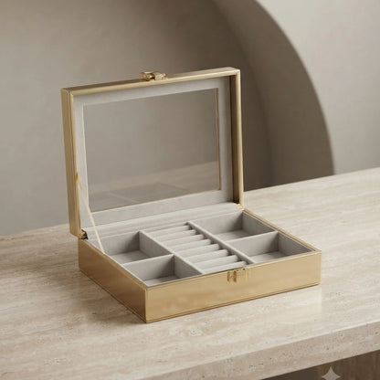 Open Glass Jewelry Organizer Box – view 4