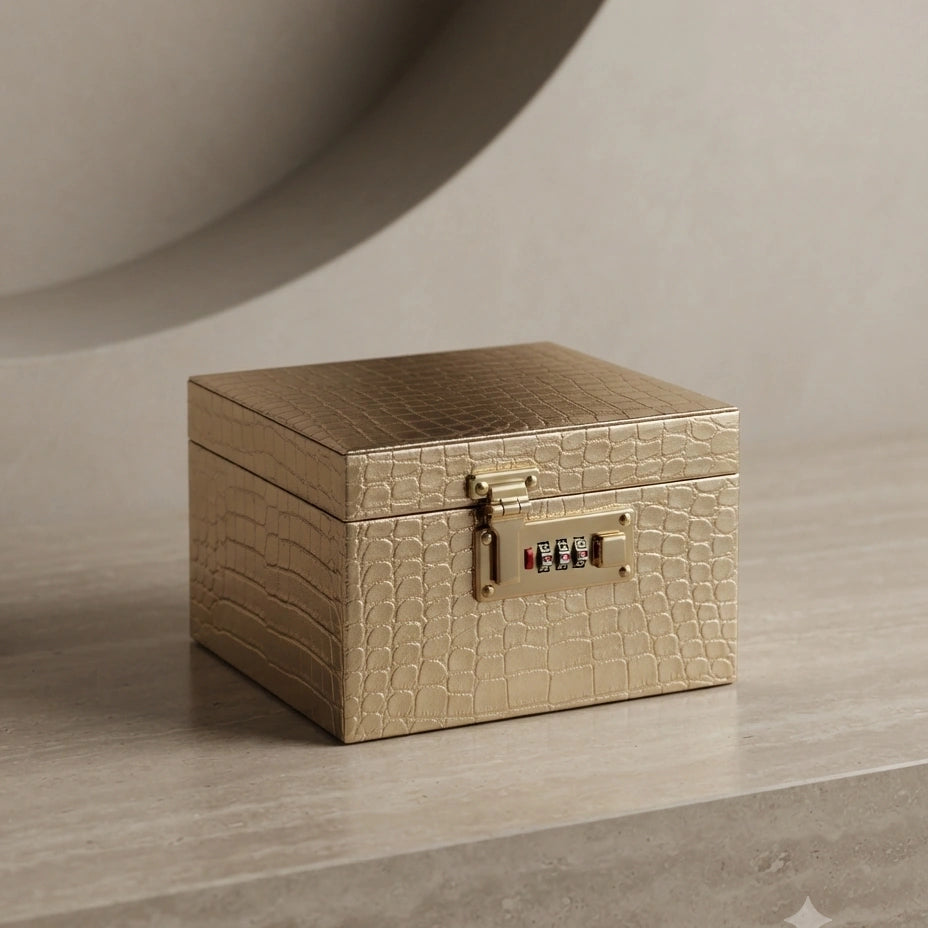 Embossed Elegance Lockbox – Nische