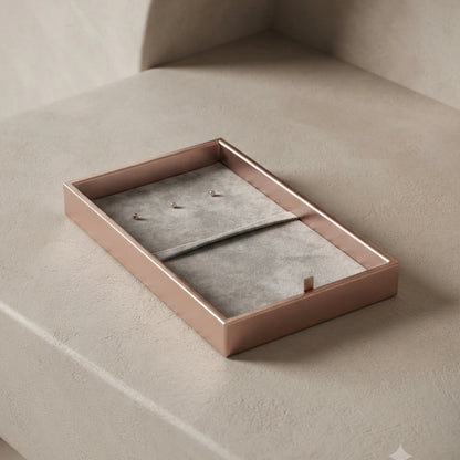 Rose Gold Mirrored Two-Tier Jewellery Box – view 4