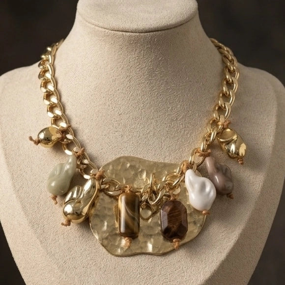 The Golden Pebble Choker – view 3