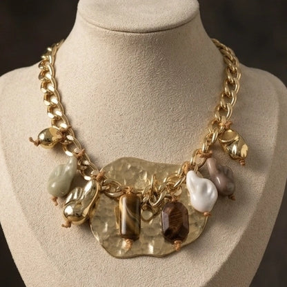 The Golden Pebble Choker – view 3