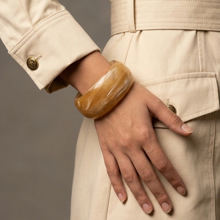 Marble-Effect Bangle – Nische