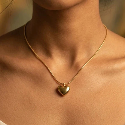 Puff Heart Necklace
