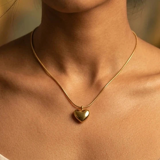 Puff Heart Necklace