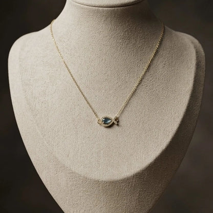 Ocean Teardrop Necklace