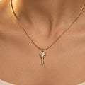 Vintage Heart Key Pendant