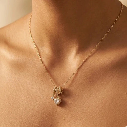 Golden Heartbeat Pendant
