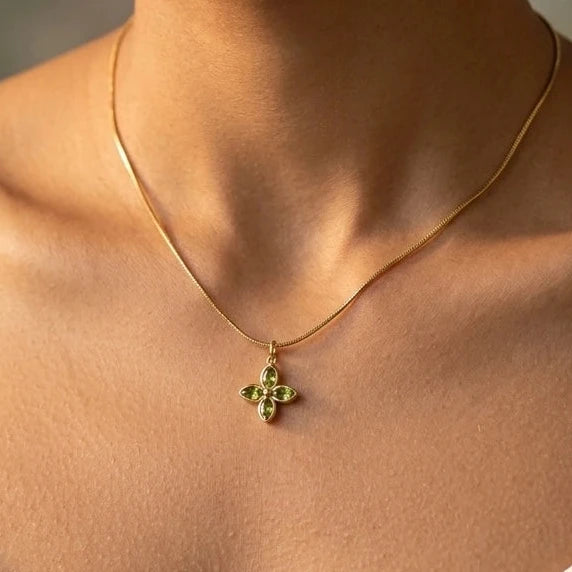 Emerald Clover Pendant