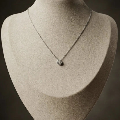 Aura Bezel Necklace