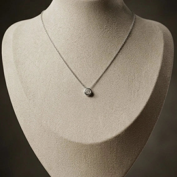 Aura Bezel Necklace
