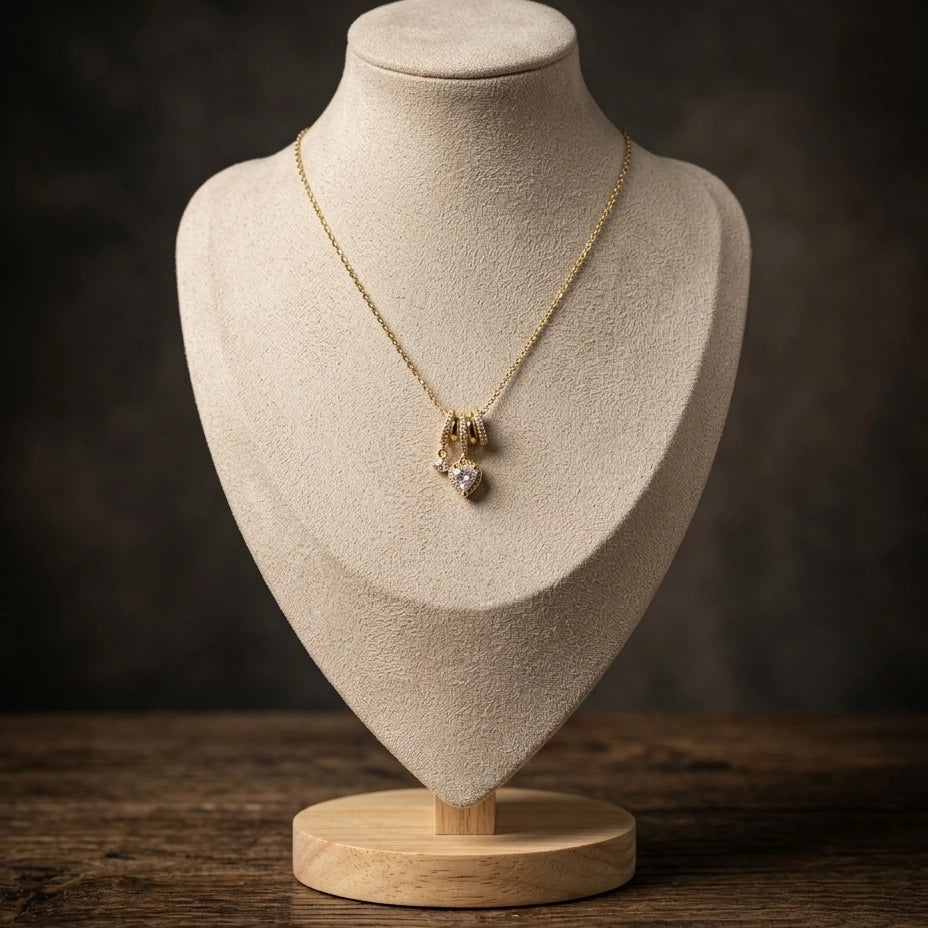 Golden Heartbeat Pendant