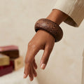 Carved Wooden Bangle – Nische