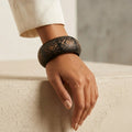Carved Cinnabar Bangle – Nische