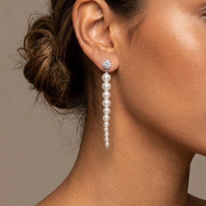 Pearl Drop Earrings – view 3