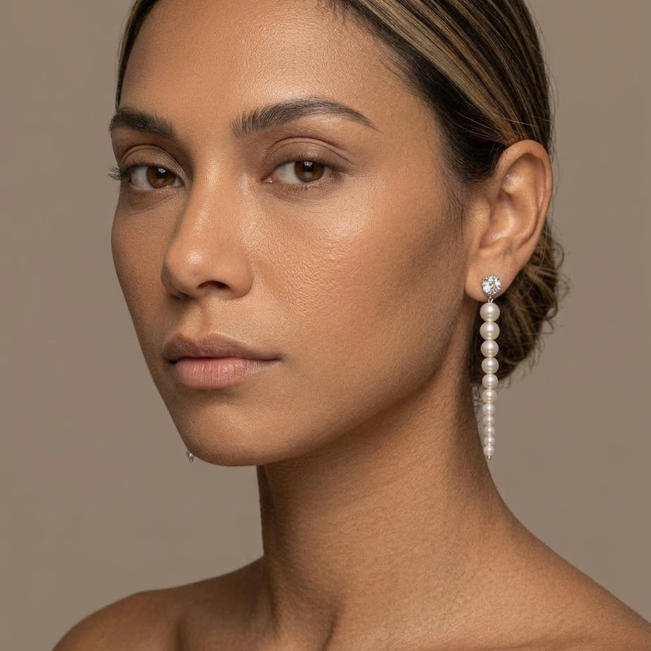 Pearl Drop Earrings – view 4