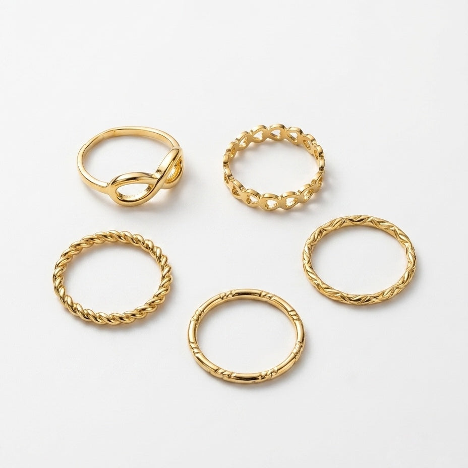 Infinity Knot Stackable Ring Set – Nische
