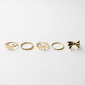 Butterfly & Bow Stackable Ring Set – Nische