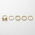 Bow & Link Stackable Ring Set – Nische