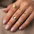 Butterfly Stackable Ring Set – Nische